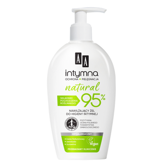 AA Intymna Natural 95%, Ochrona i Pielęgnacja, żel nawilżający do higieny intymnej, 300 ml - zdjęcie produktu