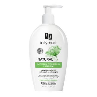 AA Intymna Natural 95%, Ochrona i Pielęgnacja, żel nawilżający do higieny intymnej, 300 ml - zdjęcie produktu