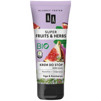AA Super Fruits & Herbs, krem do stóp, rozmaryn i figa, 75 ml - zdjęcie produktu