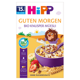 HiPP Musli, chrupiące musli z bananami i truskawkami, BIO, bez dodatku cukru, od 15 miesiąca, 200 g HiPP Musli, chrupiące musli z bananami i truskawkami, BIO, bez dodatku cukru, od 15 miesiąca, 200 g - miniaturka zdjęcia produktu
