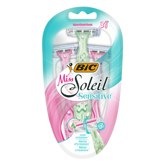 BIC Miss Soleil Sensitive, maszynka do golenia dla kobiet, 3 sztuki - zdjęcie produktu
