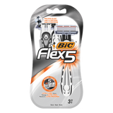 BIC Flex 5, maszynka do golenia dla mężczyzn, pięcioostrzowa, jednorazowa, 3 sztuk BIC Flex 5, maszynka do golenia dla mężczyzn, pięcioostrzowa, jednorazowa, 3 sztuk - miniaturka zdjęcia produktu