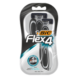 BIC Flex 4, maszynka do golenia dla mężczyzn, czteroostrzowa, 3 sztuki BIC Flex 4, maszynka do golenia dla mężczyzn, czteroostrzowa, 3 sztuki - miniaturka zdjęcia produktu