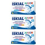 Zestaw Iskial Junior, dla dzieci powyżej 3 roku, smak cytrynowy, 3 x 30 kapsułek do żucia - miniaturka zdjęcia produktu