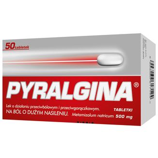 Pyralgina 500 mg, 50 tabletek - zdjęcie produktu