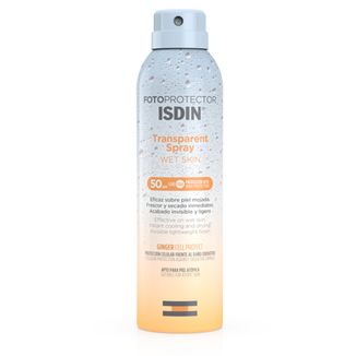 Isdin Fotoprotector, przezroczysty spray do mokrej skóry, SPF 50, 250 ml - zdjęcie produktu