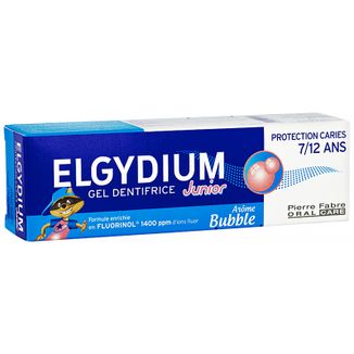 Elgydium Junior, pasta do zębów w postaci żelu dla dzieci, Bubble, 50 ml - zdjęcie produktu