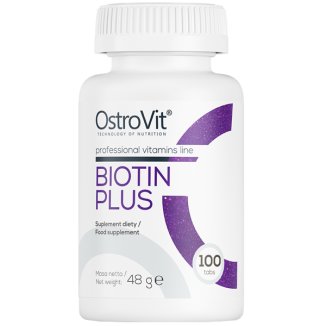 OstroVit Biotin Plus, 100 tabletek - zdjęcie produktu