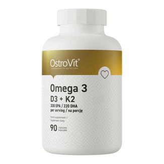 OstroVit Omega 3 D3 + K2, 90 kapsułek - zdjęcie produktu