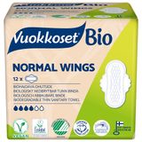 Vuokkoset, podpaski z bawełny ekologicznej, 100% Bio, Normal Wings, 12 sztuk - miniaturka zdjęcia produktu