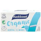 Tampony bawełniane organiczne Vuokkoset, bez aplikatora, Normal, 16 sztuk - miniaturka zdjęcia produktu