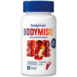 Bodymax Bodymisie, żelki dla dzieci od 3 lat i dorosłych, smak coli, 60 sztuk KRÓTKA DATA - zdjęcie produktu