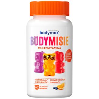 Bodymax Bodymisie, żelki dla dzieci od 3 lat i dorosłych, smak owocowy, 60 sztuk - zdjęcie produktu