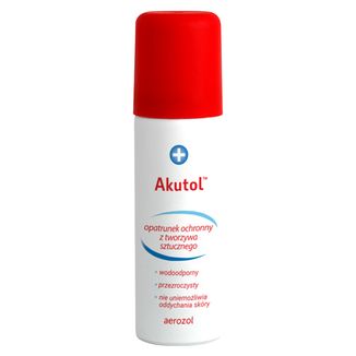 Akutol, elastyczny opatrunek ochronny w sprayu, 60 ml USZKODZONE OPAKOWANIE - zdjęcie produktu