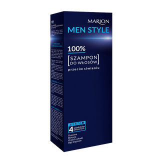 Marion Men Style, 100% szampon do włosów przeciw siwieniu, 150 g - zdjęcie produktu
