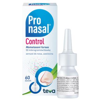 Pronasal Control 50 µg/dawkę, aerozol do nosa, zawiesina 60 dawek USZKODZONE OPAKOWANIE - zdjęcie produktu