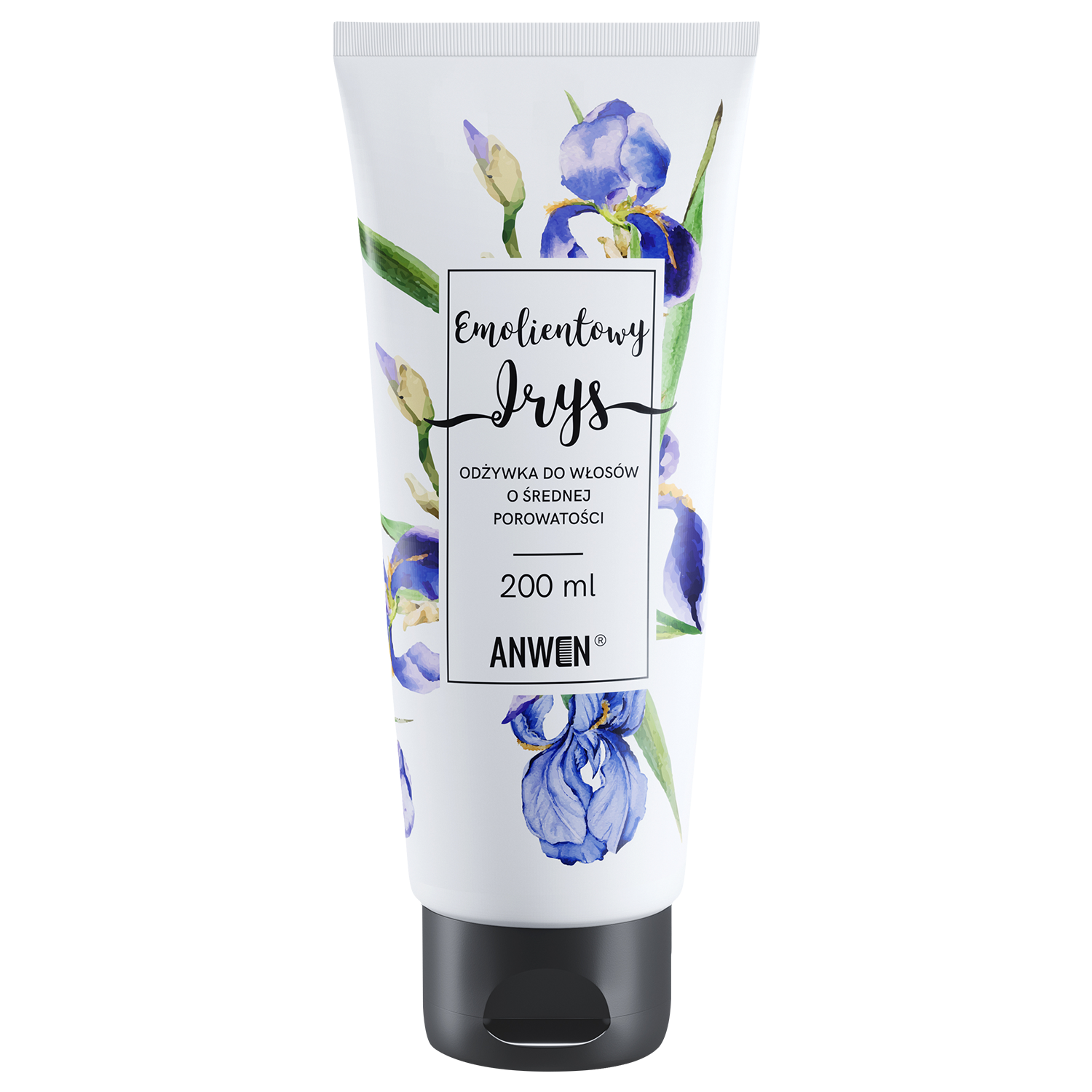 Nieznana Anwen Emolientowy Irys, odżywka do włosów o średniej porowatości, 200 ml