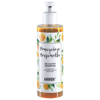 Anwen Pomarańcza i Bergamotka, delikatny szampon do normalnej i przetłuszczającej się skóry głowy, 200 ml - zdjęcie produktu