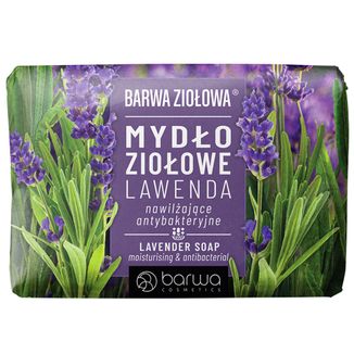 Barwa Ziołowa, mydło ziołowe, lawenda, nawilżające, 100 g - zdjęcie produktu