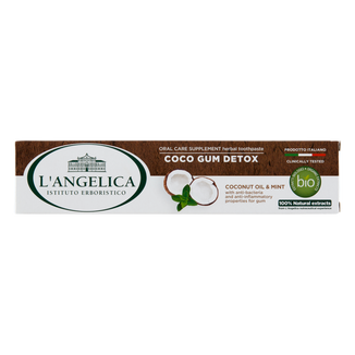 L'Angelica, pasta do zębów Coco Detox, olej kokosowy i mięta, 75 ml - zdjęcie produktu
