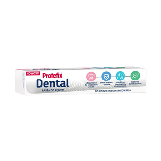 Protefix Dental, pasta do zębów, bez fluoru, 75 ml - zdjęcie produktu