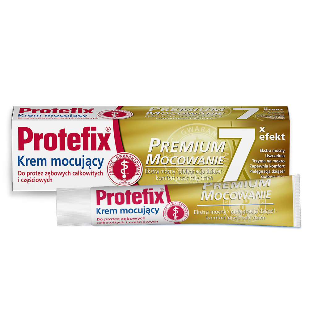 Protefix Protefix, krem mocujący do protez zębowych, premium mocowanie, 47 g — Składniki i ocena