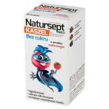 Natursept Med Kaszel, lizaki bez cukru, smak malinowy, powyżej 3 lat, 6 sztuk - miniaturka zdjęcia produktu