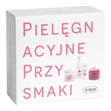 Zestaw Ziaja Marshmallow, peeling cukrowy, 300 ml + galaretka myjąca do kąpieli, 260 ml + krem do rąk, 50 ml + pianka myjąca do ciała i dłoni, 250 ml USZKODZONE OPAKOWANIE - miniaturka zdjęcia produktu