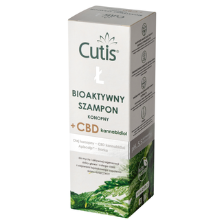 Cutis Ł-Łuszczyca, bioaktywny szampon konopny + CBD, łuszczyca, łojotokowe zapalenie skóry, 200 ml - zdjęcie produktu