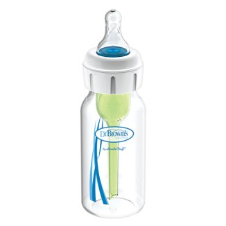 Dr Brown's Medical, butelka antykolkowa standard ze smoczkiem, poziom 1, dla niemowląt z rozszczepem wargi lub podniebienia, 120 ml - zdjęcie produktu
