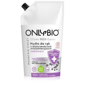 OnlyBio Silver MED Care+, mydło do rąk o właściwościach antybakteryjnych, łagodzące, zapas, 500 ml - zdjęcie produktu