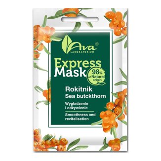 Ava Express Mask, wygładzająca maseczka do twarzy z esencją z rokitnika, 7 ml Ava Express Mask, wygładzająca maseczka do twarzy z esencją z rokitnika, 7 ml - zdjęcie produktu