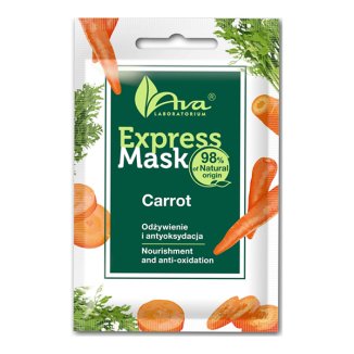 Ava Express Mask, odżywcza maseczka do twarzy, z wyciągiem z marchewki, 7 ml  - zdjęcie produktu