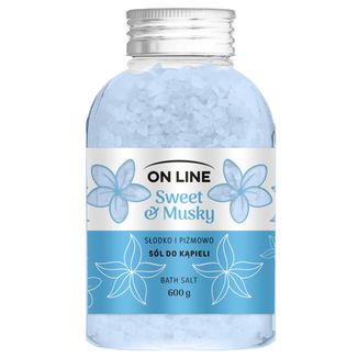On Line, sól do kąpieli, Sweet & Musky, 600 g - zdjęcie produktu