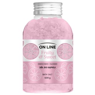 On Line, sól do kąpieli, Fruity & Sweet, 600 g - zdjęcie produktu
