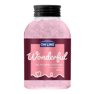 On Line Wonderful, sól do kąpieli, Fruity & Sweet, 600 g - zdjęcie produktu