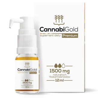 CannabiGold Premium 1500, olej z konopi, 12 ml - zdjęcie produktu