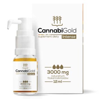 CannabiGold Intense 3000, olej z konopi, 12 ml - zdjęcie produktu