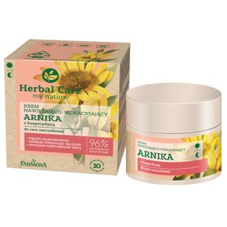 Farmona Herbal Care, krem do twarzy nawilżająco-wzmacniający, arnika z hesperydyną, cera naczynkowa, 50 ml - zdjęcie produktu