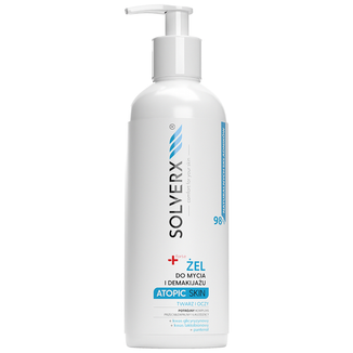 Solverx Atopic Skin, żel do mycia i demakijażu twarzy, 200 ml - zdjęcie produktu