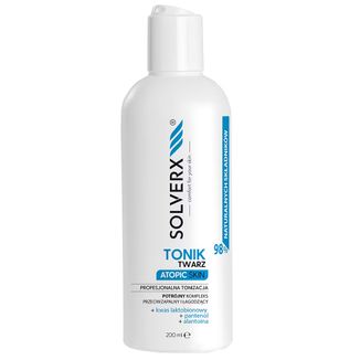 Solverx Atopic Skin, tonik to twarzy wyrównujący pH, skóra atopowa, 200 ml Solverx Atopic Skin, tonik to twarzy wyrównujący pH, skóra atopowa, 200 ml - zdjęcie produktu