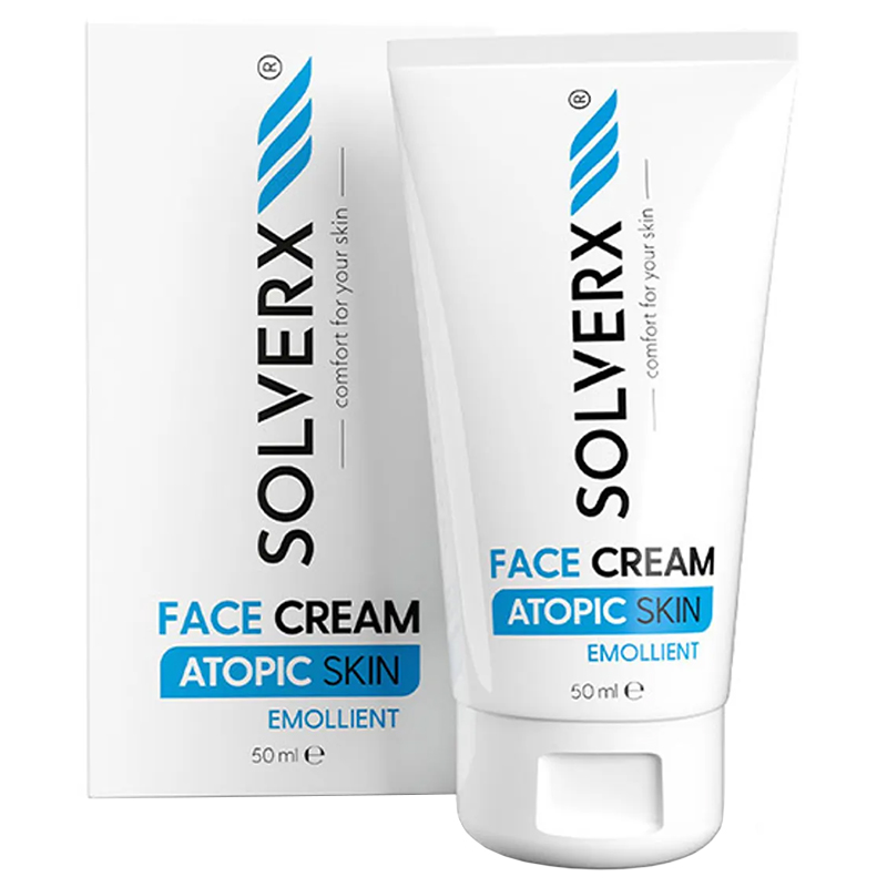 Solverx Atopic Skin, Gesichtscreme, Haut atopisch, 50 ml