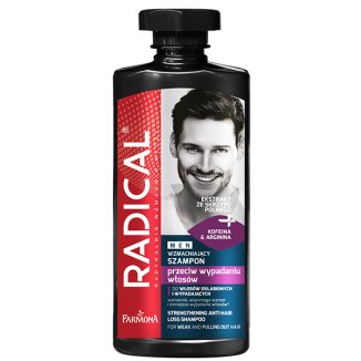 Farmona Radical Men, wzmacniający szampon przeciw wypadaniu włosów, 400 ml - zdjęcie produktu