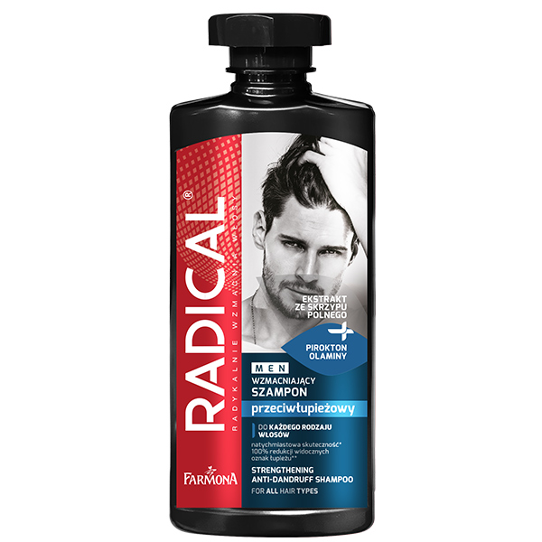 Radical Radical Men, przeciwłupieżowy szampon wzmacniający, 400 ml