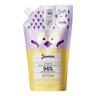 Yope Jaśmin, naturalne mydło do rąk dla dzieci, zapas, 400 ml - zdjęcie produktu