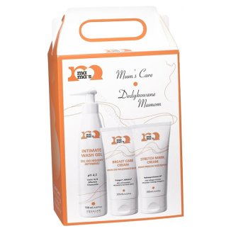 Zestaw Mamas, żel do higieny intymnej, 150 ml + krem do pielęgnacji biustu, 125 ml + krem przeciw rozstępom, 150 ml - zdjęcie produktu