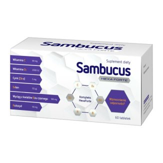 Sambucus HexaForte, 60 tabletek powlekanych - zdjęcie produktu