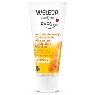 Weleda Calendula, krem przeciw odparzeniom z nagietkiem lekarskim, skóra delikatna, 75 ml USZKODZONE OPAKOWANIE - zdjęcie produktu