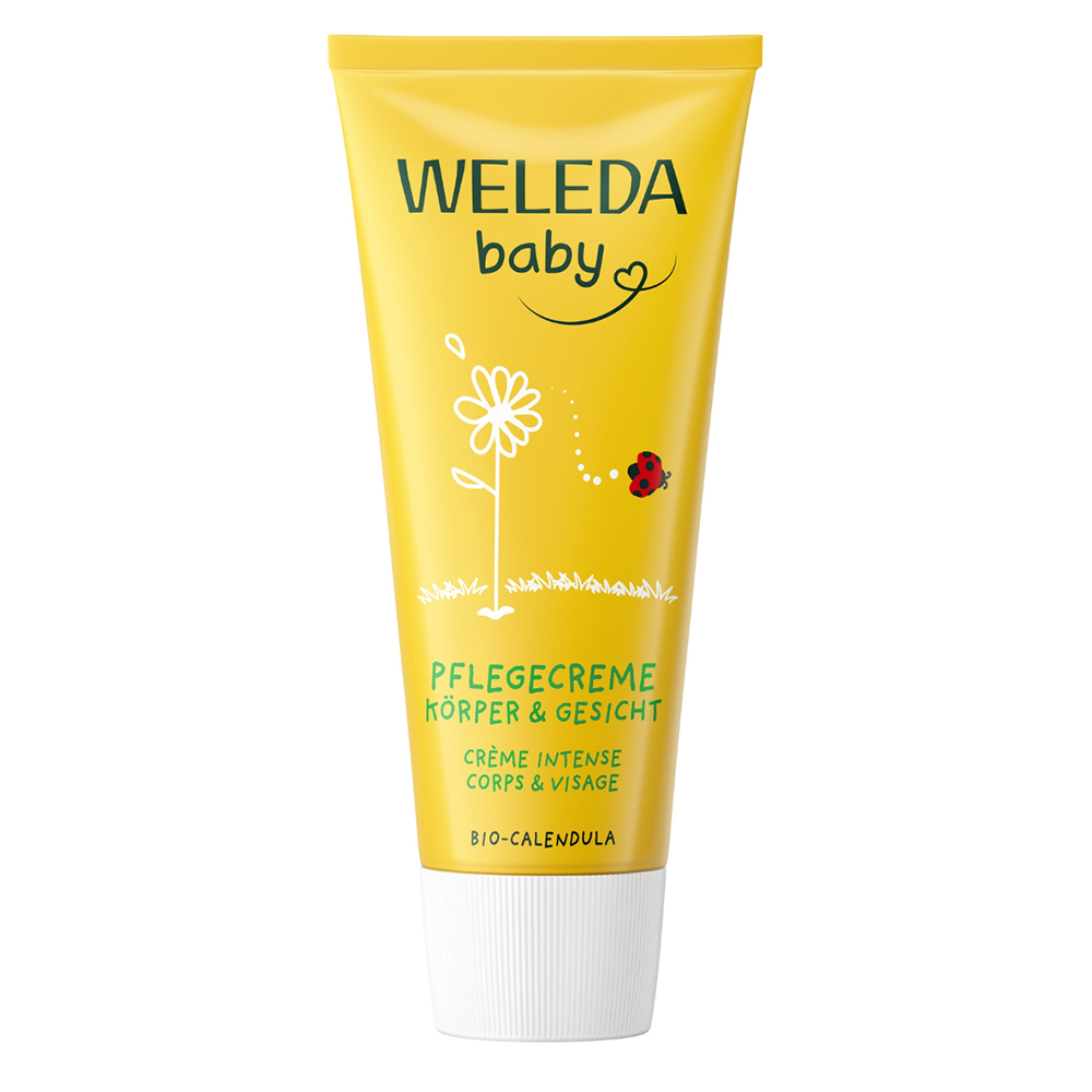 Nieznana Weleda Calendula, krem do ciała i twarzy dla niemowląt, z nagietkiem lekarskim, 75 ml
