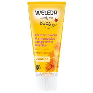 Weleda Calendula, krem do twarzy z nagietkiem lekarskim, skóra delikatna, 50 ml - zdjęcie produktu